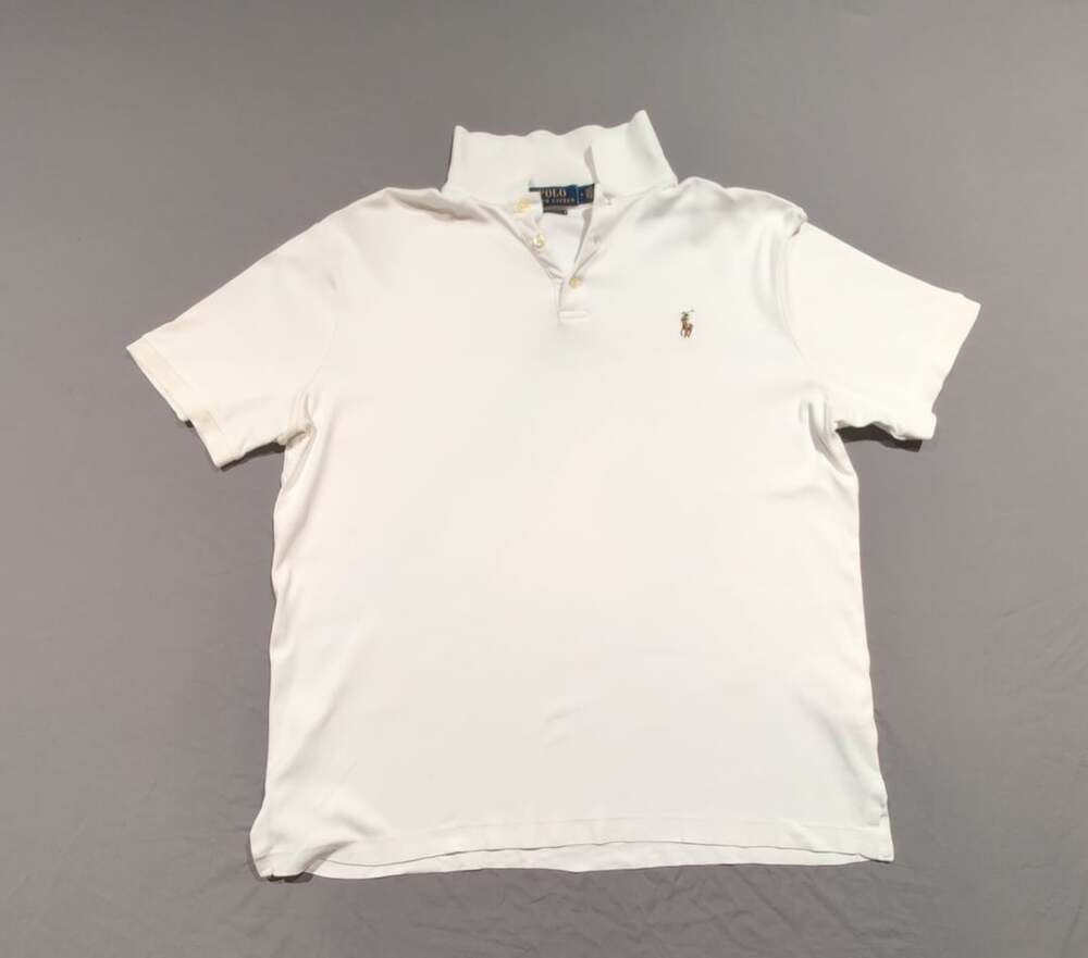 Polo Ralph Lauren Men's Classic Fit Interlock Polo Shirt Medium White